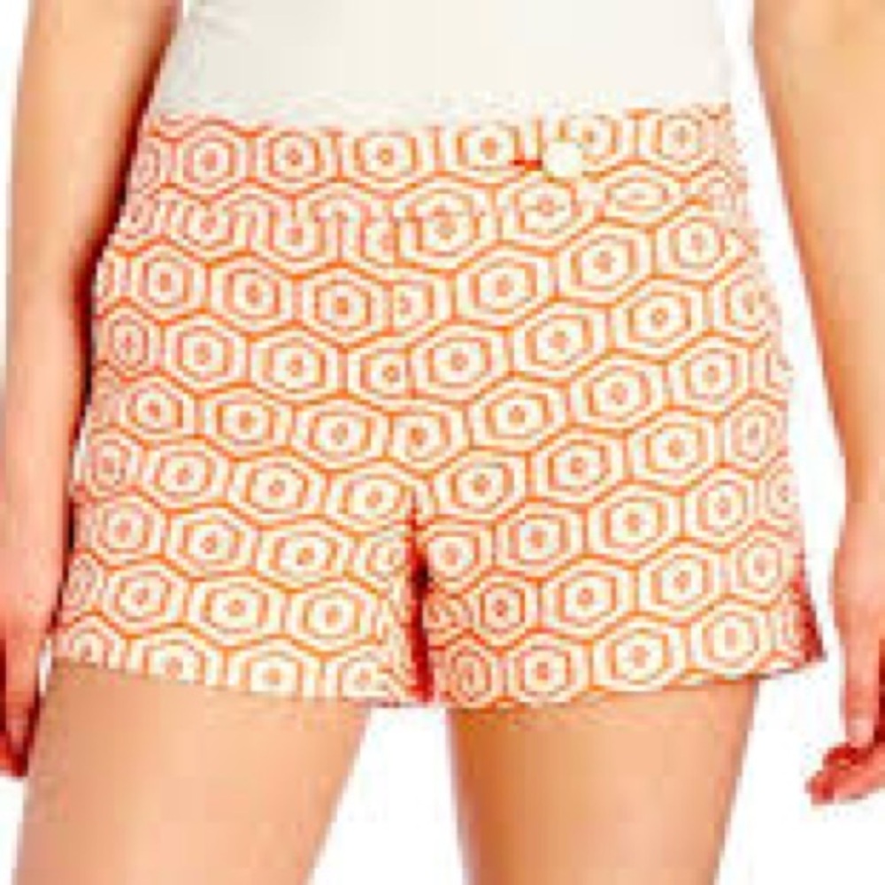 Trina Turk Bellini Corbin Geometric Print Shorts Excellent Condition